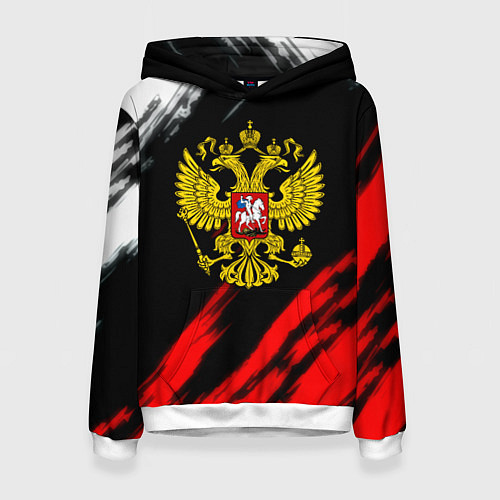 Женская толстовка Russia stripes / 3D-Белый – фото 1