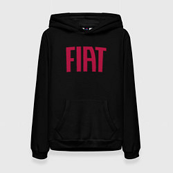 Толстовка-худи женская Fiat sport auto brend, цвет: 3D-черный