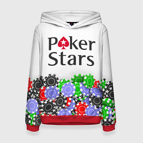 Женская толстовка Poker - игра для удачливых / 3D-Красный – фото 1