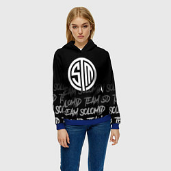 Толстовка-худи женская TSM style, цвет: 3D-синий — фото 2
