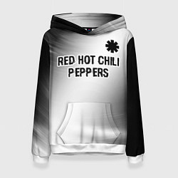 Женская толстовка Red Hot Chili Peppers glitch на светлом фоне посер