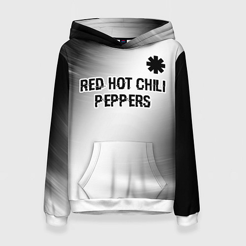 Женская толстовка Red Hot Chili Peppers glitch на светлом фоне посер / 3D-Белый – фото 1