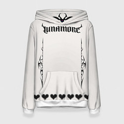 Толстовка-худи женская Lunamore white, цвет: 3D-белый