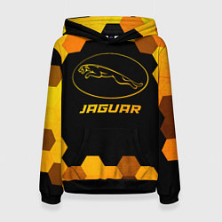 Толстовка-худи женская Jaguar - gold gradient, цвет: 3D-черный