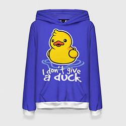 Толстовка-худи женская I do not Give a Duck, цвет: 3D-белый
