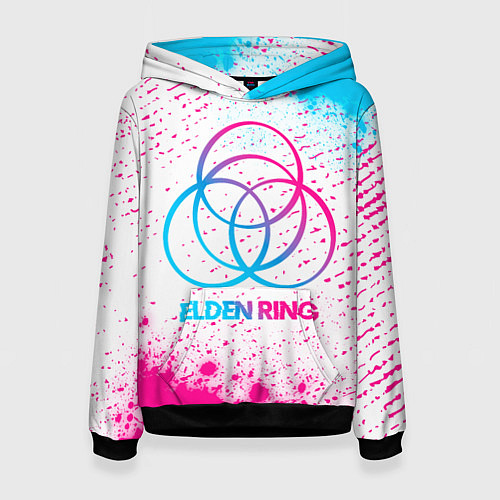 Женская толстовка Elden Ring neon gradient style / 3D-Черный – фото 1