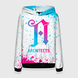 Женская толстовка Architects neon gradient style