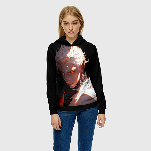 Женская толстовка Астарион из балдурс гейт 3 / 3D-Черный – фото 3