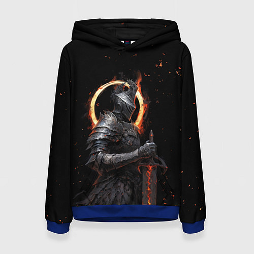 Женская толстовка Пустой рыцарь / 3D-Синий – фото 1