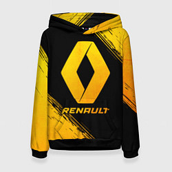 Толстовка-худи женская Renault - gold gradient, цвет: 3D-черный