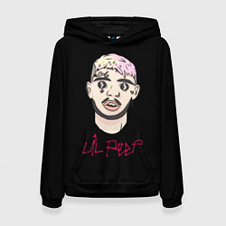 Толстовка-худи женская Lil Peep rap music, цвет: 3D-черный