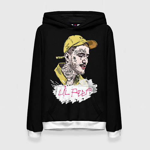 Женская толстовка Lil peep band steel / 3D-Белый – фото 1