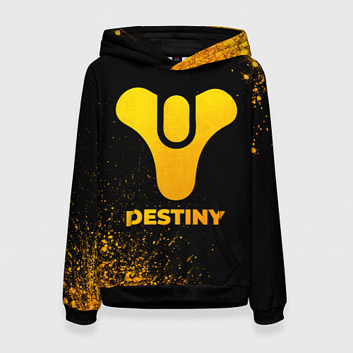 Женская толстовка Destiny - gold gradient / 3D-Черный – фото 1