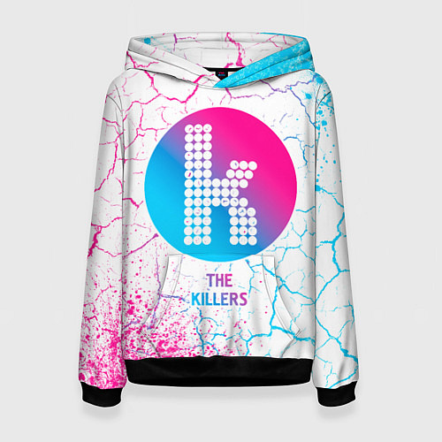 Женская толстовка The Killers neon gradient style / 3D-Черный – фото 1