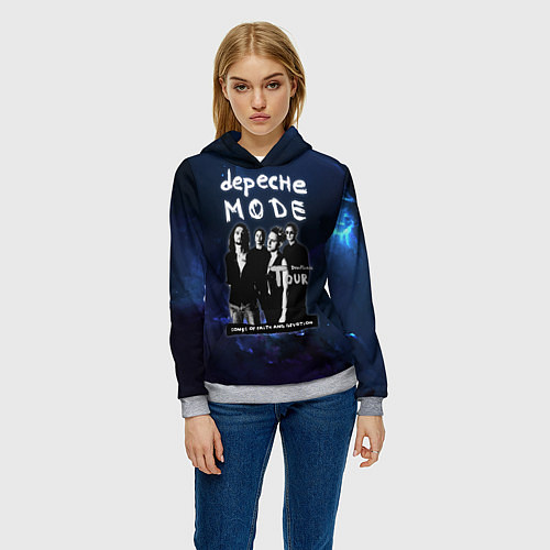 Женская толстовка Depeche Mode - Devotional тур / 3D-Меланж – фото 3
