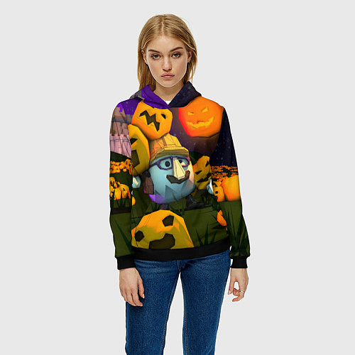 Женская толстовка Гарибальди Хэллоуин / 3D-Черный – фото 3