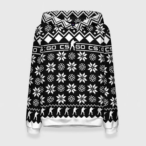 Женская толстовка CS GO christmas sweater / 3D-Белый – фото 1