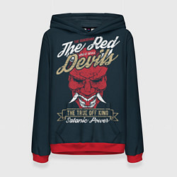 Толстовка-худи женская Красный дьявол, цвет: 3D-красный