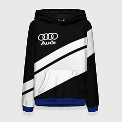Толстовка-худи женская Audi sport line, цвет: 3D-синий