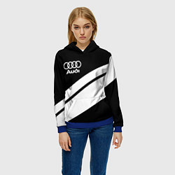 Толстовка-худи женская Audi sport line, цвет: 3D-синий — фото 2