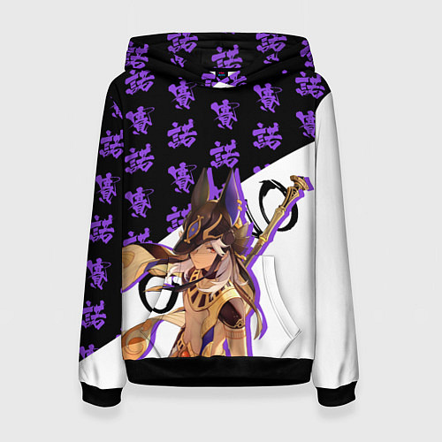 Женская толстовка Сайно - Геншин Импакт / 3D-Черный – фото 1