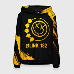 Женская толстовка Blink 182 - gold gradient