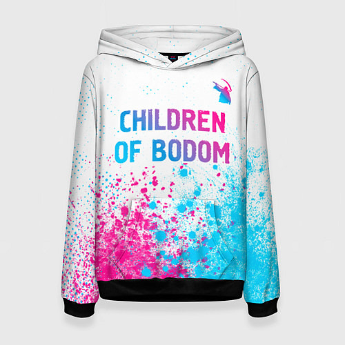 Женская толстовка Children of Bodom neon gradient style посередине / 3D-Черный – фото 1