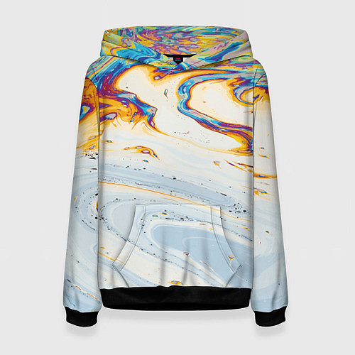 Женская толстовка Магия масляного отражения / 3D-Черный – фото 1