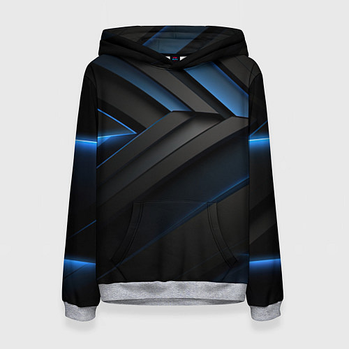 Женская толстовка Абстрактная вселенная черного / 3D-Меланж – фото 1