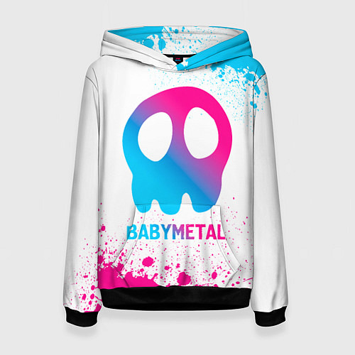 Женская толстовка Babymetal neon gradient style / 3D-Черный – фото 1