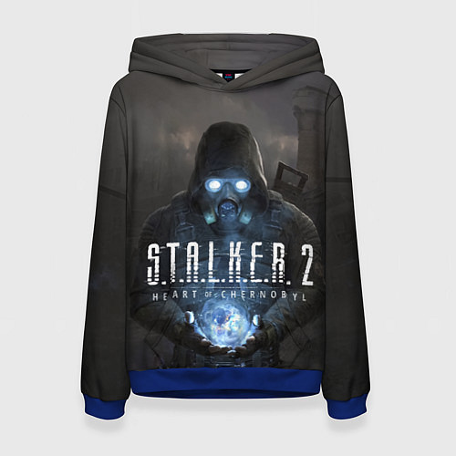 Женская толстовка STALKER 2 одиночка с артефактом / 3D-Синий – фото 1