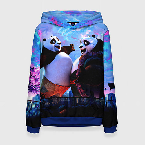 Женская толстовка Кунг-фу Панда Friend / 3D-Синий – фото 1