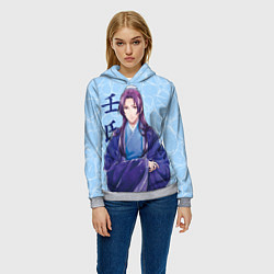 Толстовка-худи женская Джинши Монолог фармацевта, цвет: 3D-меланж — фото 2