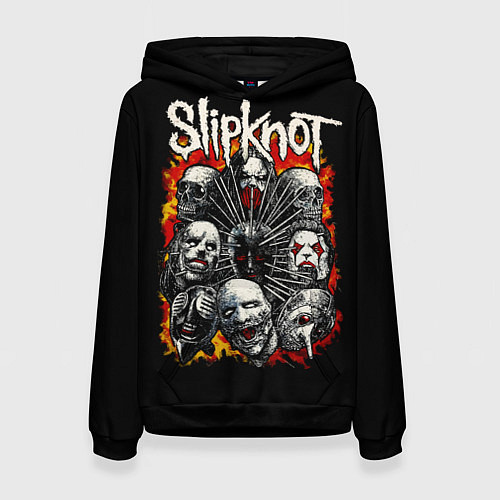 Женская толстовка Slipknot метал-группа / 3D-Черный – фото 1