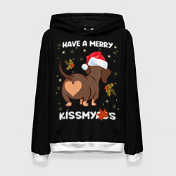 Толстовка-худи женская Have a merry kissmyass, цвет: 3D-белый