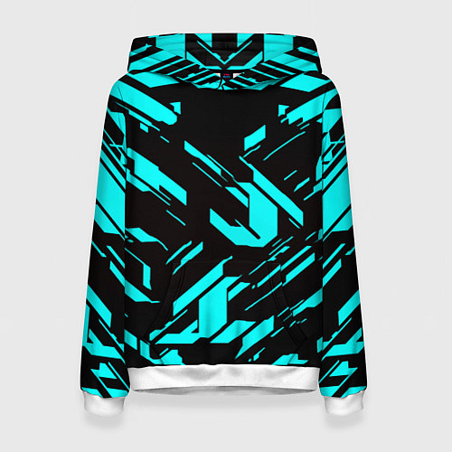 Женская толстовка Айзек стиль неоновый броня / 3D-Белый – фото 1