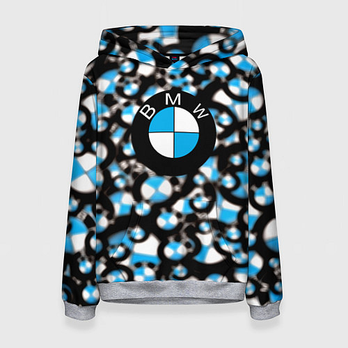 Женская толстовка BMW sportlogo / 3D-Меланж – фото 1