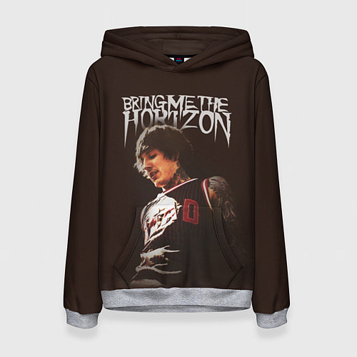 Женская толстовка Oli Sykes - Bring Me the Horizon / 3D-Меланж – фото 1