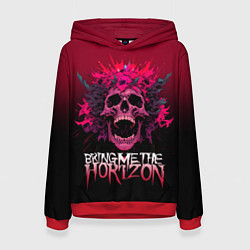 Толстовка-худи женская Bring Me the Horizon - rock band, цвет: 3D-красный