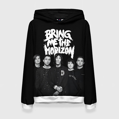 Женская толстовка Bring me the horizon - group / 3D-Белый – фото 1