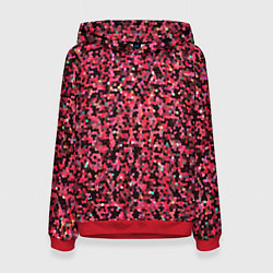 Женская толстовка Мелкая мозаика розовый