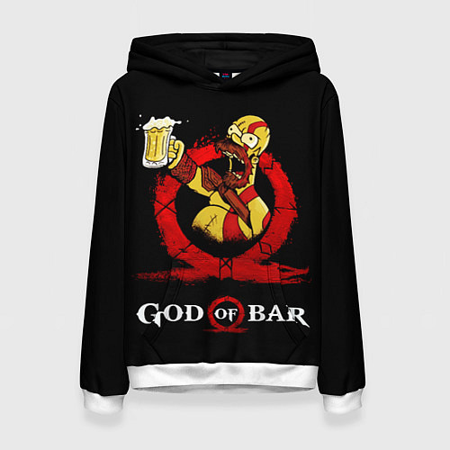 Женская толстовка Бог бара / 3D-Белый – фото 1