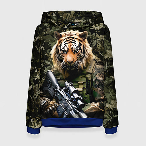 Женская толстовка Тиер солдат спецназа / 3D-Синий – фото 1