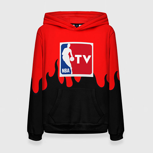 Женская толстовка NBA sport flame / 3D-Черный – фото 1