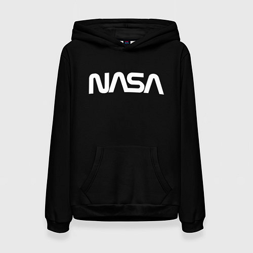 Женская толстовка NASA space logo / 3D-Черный – фото 1