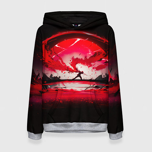 Женская толстовка Танец в последних лучах солнца / 3D-Меланж – фото 1