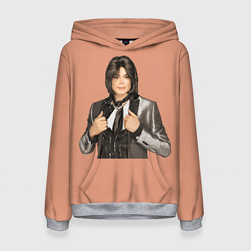 Женская толстовка Michael Jackson MJ / 3D-Меланж – фото 1