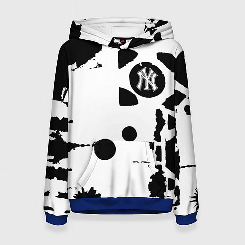 Женская толстовка New York yankees - baseball team pattern / 3D-Синий – фото 1