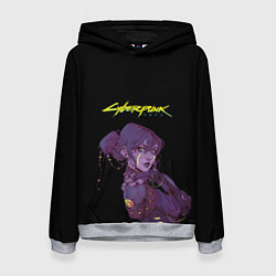 Женская толстовка Девушка из cyberpunk