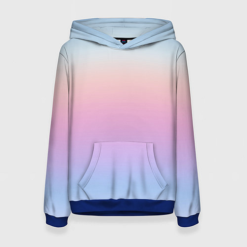 Женская толстовка Легкий голографический градиент / 3D-Синий – фото 1